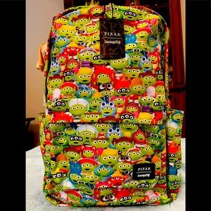 NWT Disney Loungefly Toy Story Alien Backpack